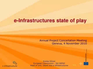 e-Infrastructures state of play