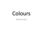 Colours - slide 1