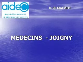 medecins joigny