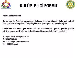 kul p b lg formu