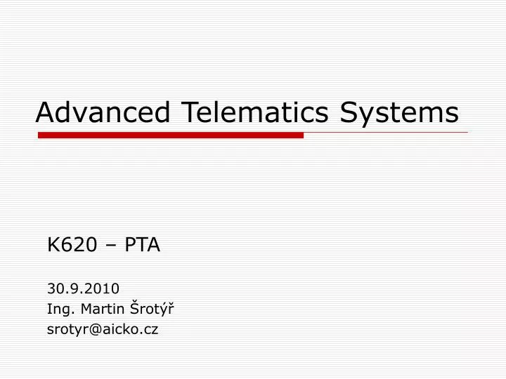 advanced telematics systems