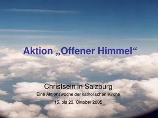 aktion offener himmel