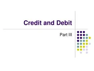 credit and debit