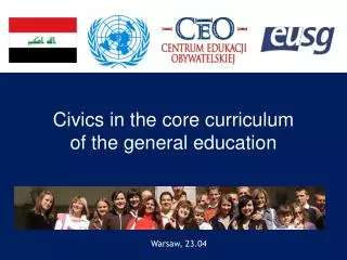 Civics in the core curriculum of the general education
