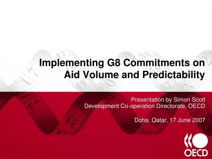 implementing g8 commitments on aid volume and predictability