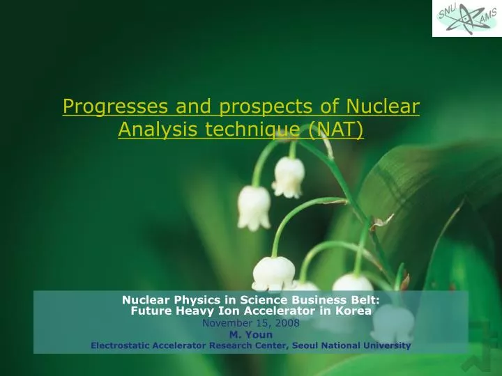 progresses and prospects of nuclear analysis technique nat