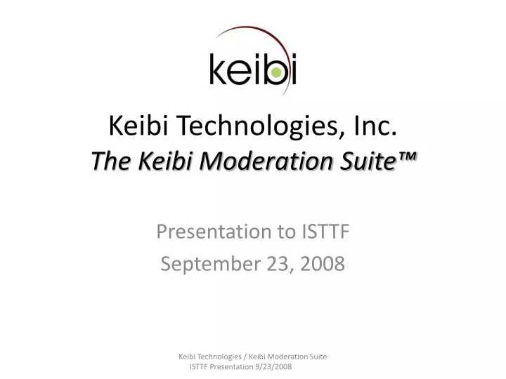 keibi technologies inc the keibi moderation suite
