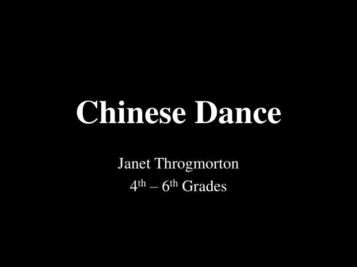 chinese dance
