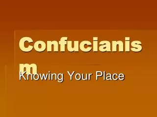 Confucianism