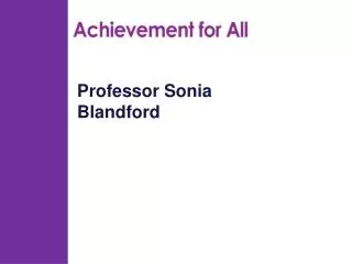 Professor Sonia Blandford