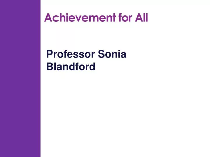 professor sonia blandford