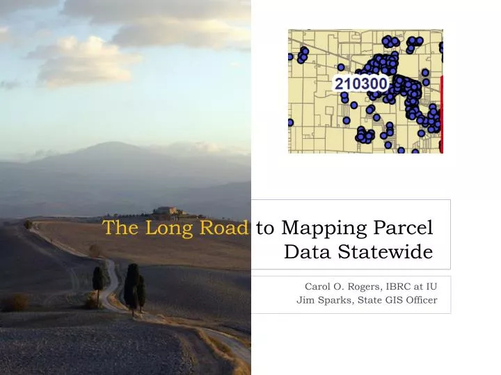 the long road to mapping parcel data statewide