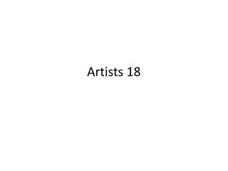 Artists 18