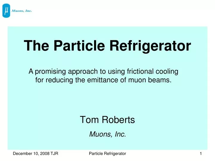 the particle refrigerator