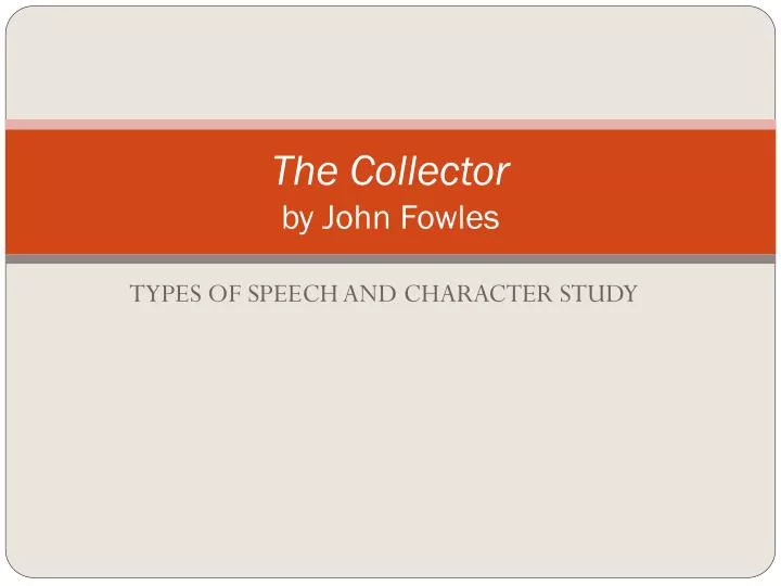 the collector by john fowles
