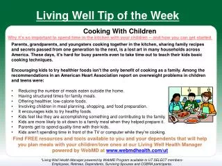 Cooking With Children