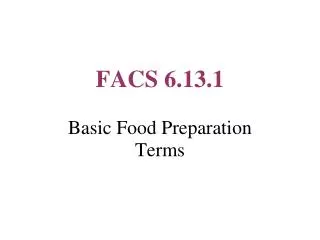 FACS 6.13.1
