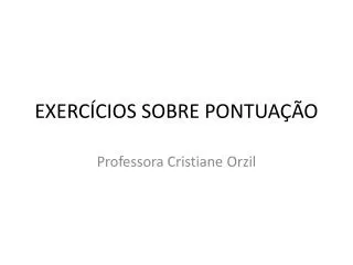 exerc cios sobre pontua o