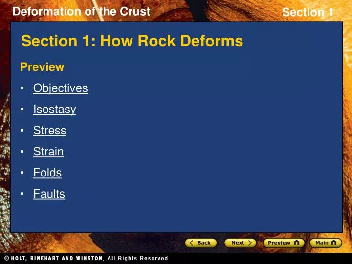 section 1 how rock deforms