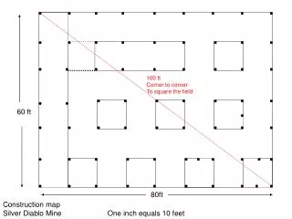 Construction map Silver Diablo Mine