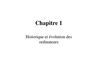 chapitre 1