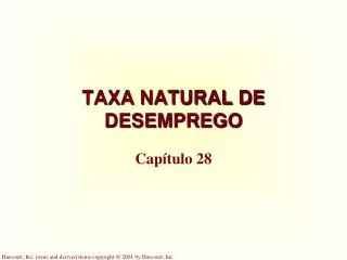 taxa natural de desemprego