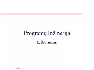 program in inerija