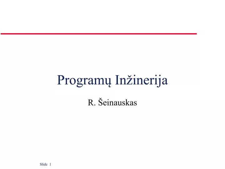 program in inerija