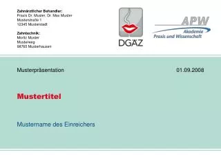 mustertitel