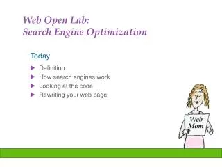 Web Open Lab: Search Engine Optimization