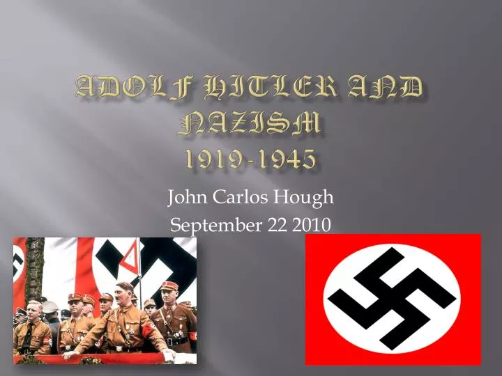 adolf hitler and nazism 1919 1945