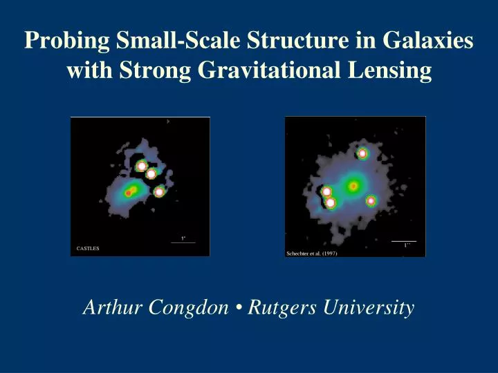 probing small scale structure in galaxies with strong gravitational lensing