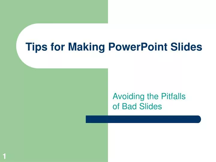 tips for making powerpoint slides