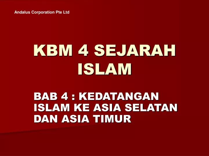 kbm 4 sejarah islam