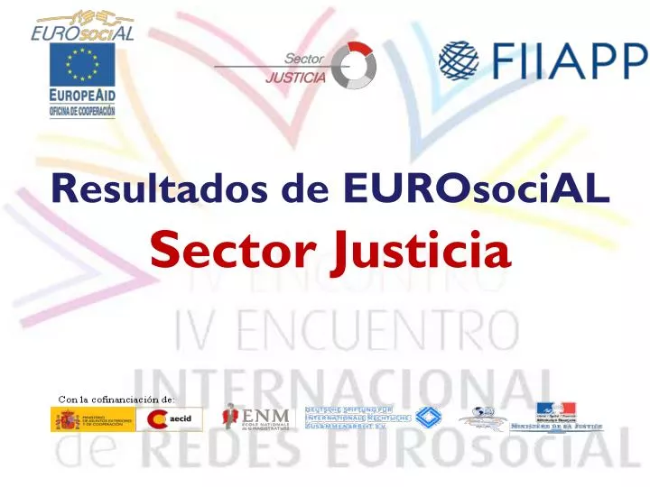 resultados de eurosocial sector justicia