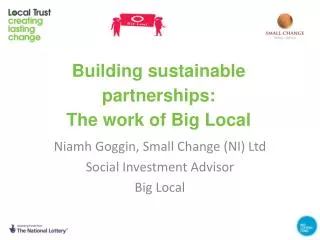 Building sustainable partnerships: The work of Big Local