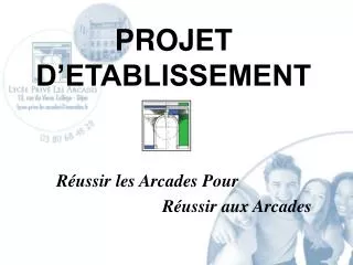 projet d etablissement