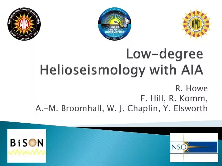 low degree helioseismology with aia