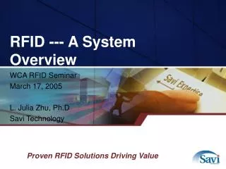 RFID --- A System Overview