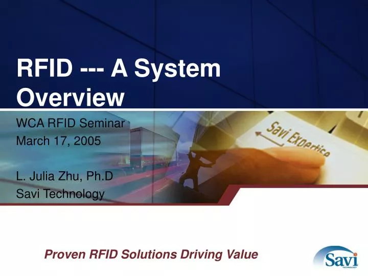 rfid a system overview