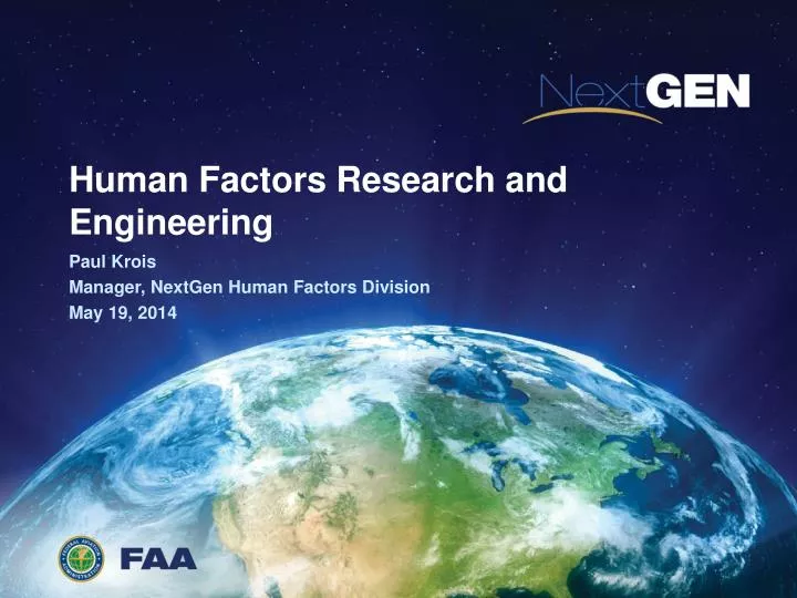 human factors research and engineering