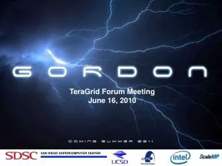 TeraGrid Coordination Meeting June 10, 2010