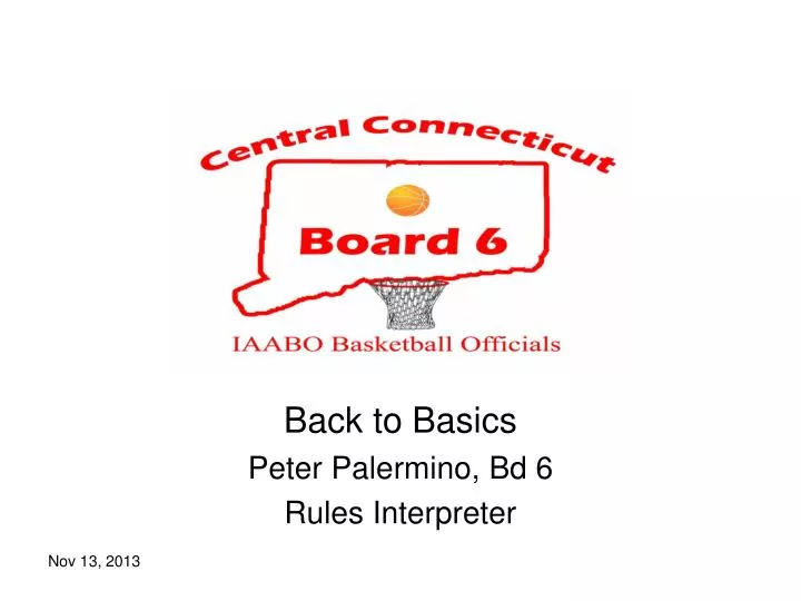 back to basics peter palermino bd 6 rules interpreter