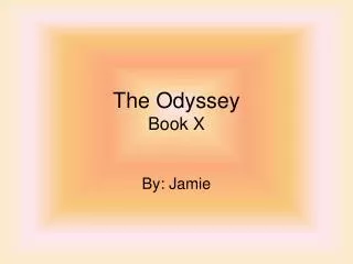 The Odyssey Book X