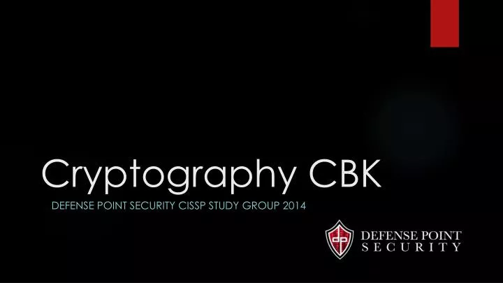 cryptography cbk