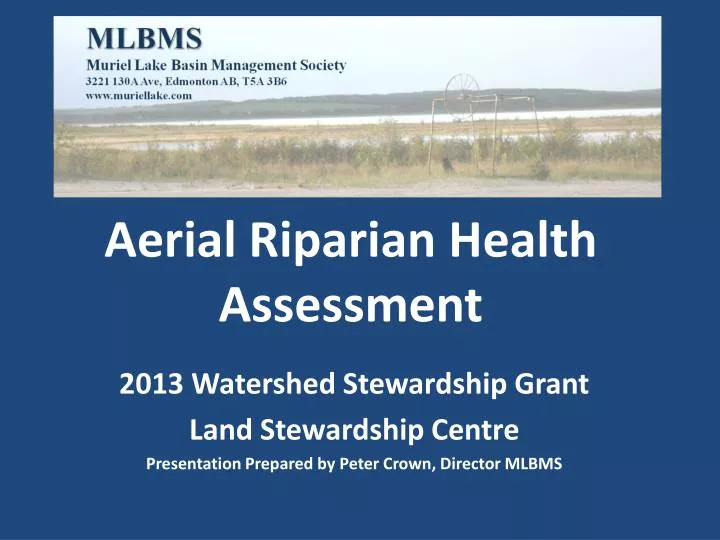 aerial riparian health assessment