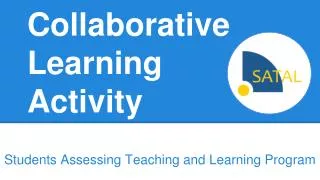 Collaborative Learning Activity