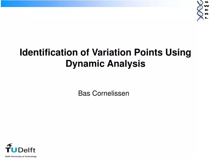identification of variation points using dynamic analysis