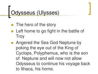 Odysseus (Ulysses)
