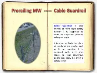 Cable Guardrail - ProrailingMW